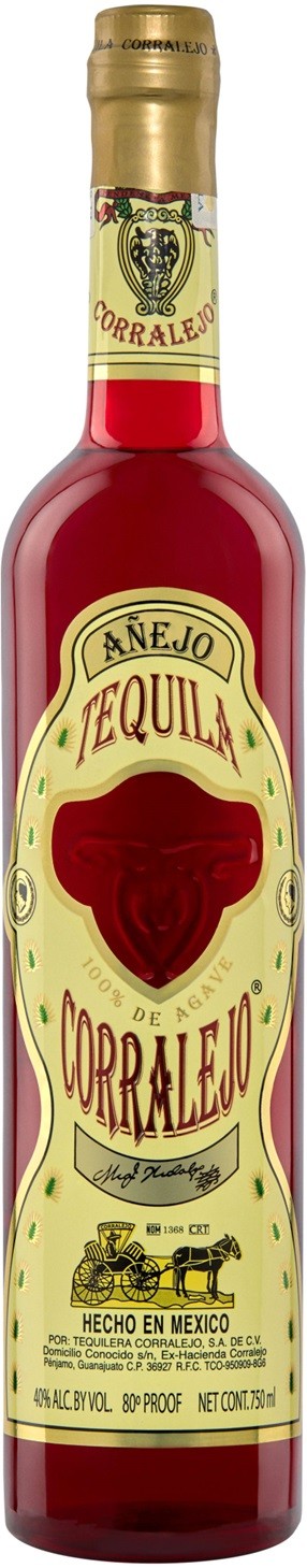 CORRALEJO ANEJO TEQUILA MEXIQUE 70 CL 38°