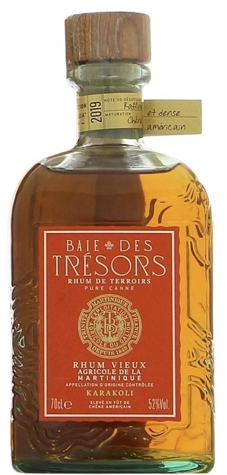 BAIE DES TRESORS KARAKOLI 2019 RHUM MARTINIQUE 70CL 52°