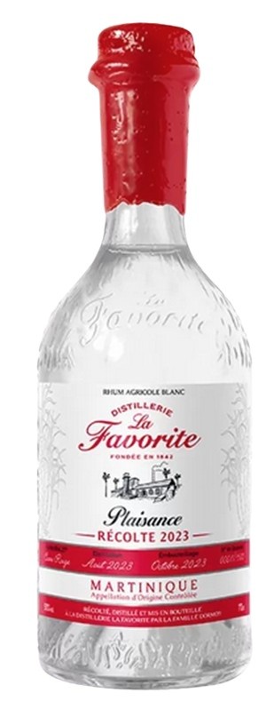 LA FAVORITE "PLAISANCE"CANNE ROUGE RHUM MARTINIQUE 70CL 51°