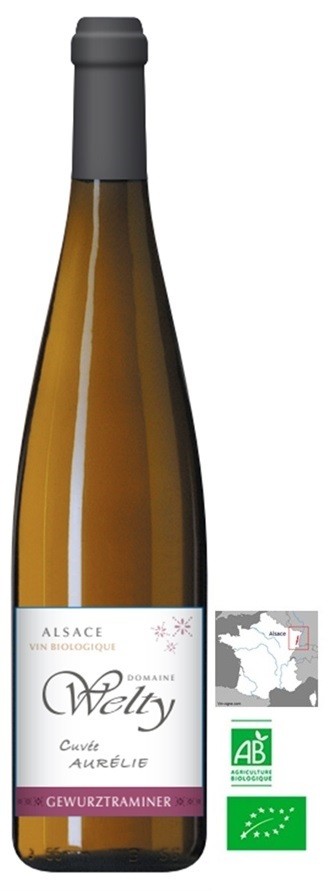 GEWURZTRAMINER CUVÉE AURÉLIE WELTY BIO 2019 ALSACE AOP 75 CL