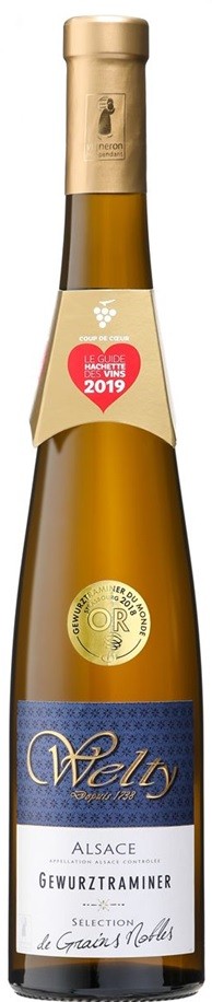 GEWURZTRAMINER WELTY GRAINS NOBLES 2015 ALSACE AOP  50 CL