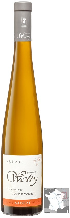 MUSCAT VENDANGES TARDIVES WELTY 2017 ALSACE AOP 50 CL