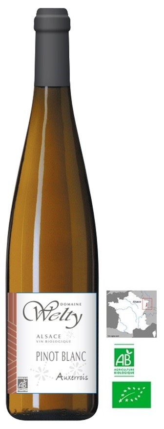 PINOT BLANC AUXERROIS WELTY 2021 ALSACE BIO AOP 75CL