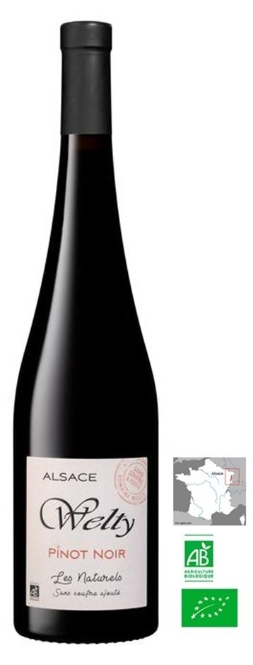 PINOT NOIR LES NATURELS WELTY BIO-SANS SO2  2019 75CL  AOP