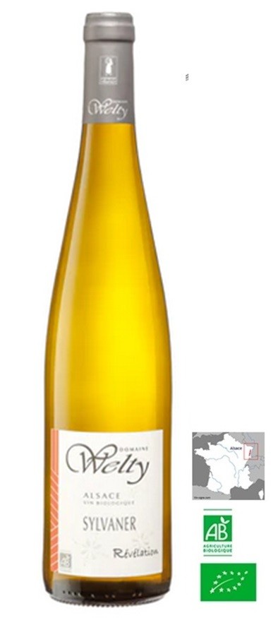 SYLVANER WELTY RÉVÉLATION BIO 2021 ALSACE  AOP  75 CL