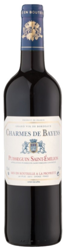 CHARMES DE BAYENS PUISSEGUIN-SAINT-EMILION 2019 AOC 75  CL