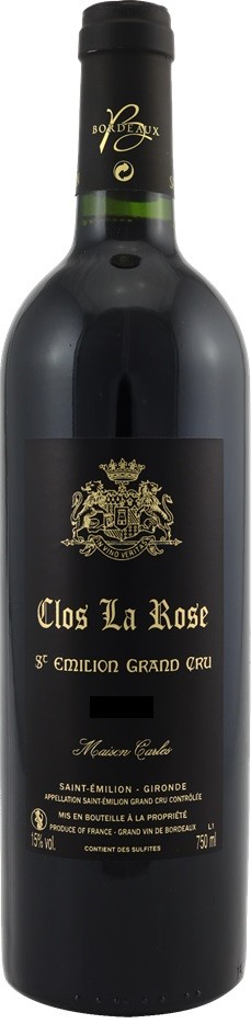 CLOS LA ROSE GRAND CRU SAINT EMILION AOC 2012  75CL