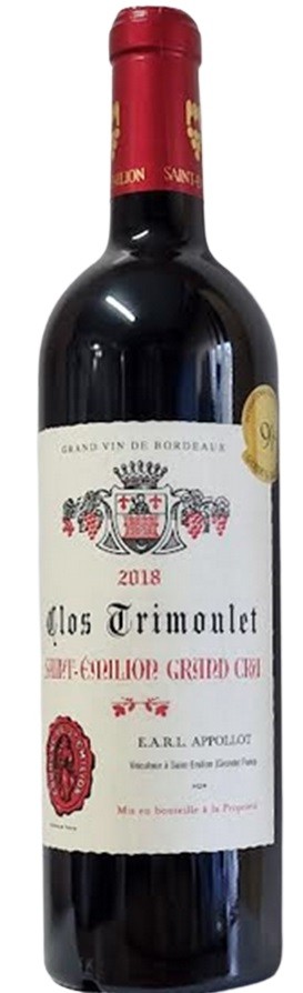 CLOS TRIMOULET 2019 SAINT EMILION GRAND CRU AOC 75 C L