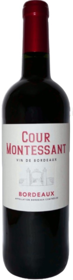 COUR MONTESSANT 2020 BORDEAUX   AOP 75 CL