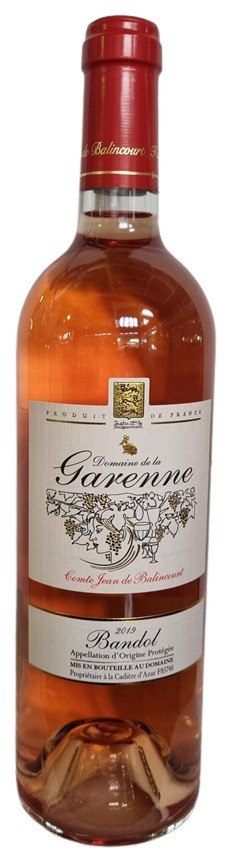 BANDOL AOC ROSÉ DE LA GARENNE 2022  75  CL