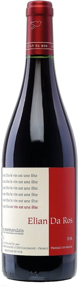 LE VIN EST UNE FÊTE ELIAN DA ROS CÔTE MARMANDAIS BIO  75 CL 