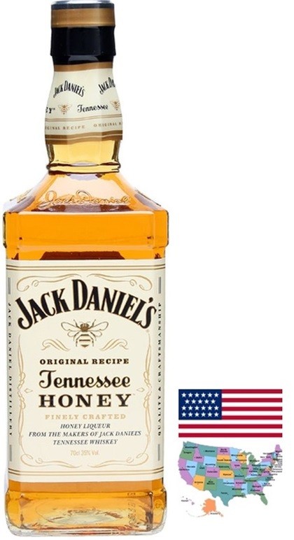 JACK DANIEL'S HONEY LIQUEUR DE WHISKEY 70 CL  35°