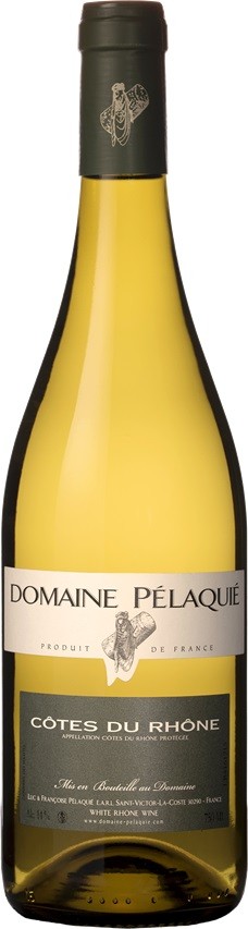 CÔTES DU RHONE AOC PELAQUIÉ BLANC 2016 75 CL