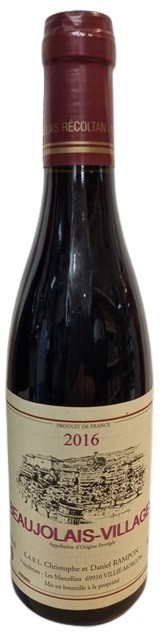 BEAUJOLAIS VILLAGES AOC DOMAINE RAMPON 2016 37,5CL