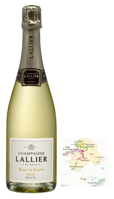 LALLIER BLANC DE BLANCS GRAND CRU CHAMPAGNE  75   CL