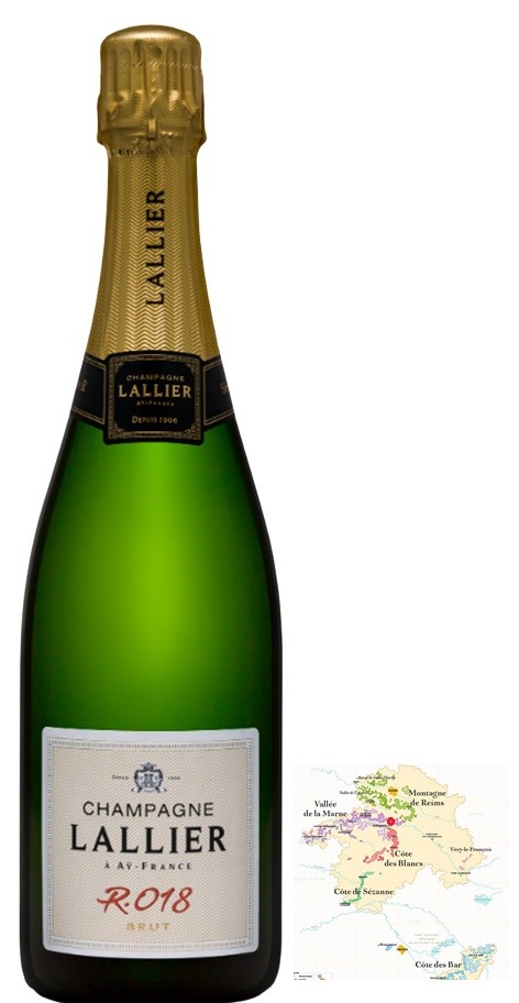 LALLIER R.020 BRUT  CHAMPAGNE 75  CL