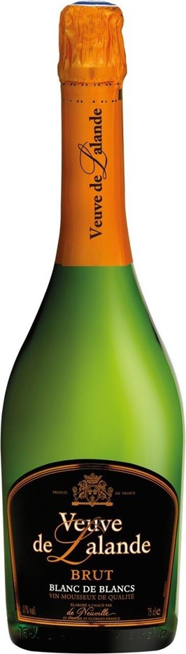 VEUVE DE LALANDE BLANC DE BLANCS BRUT VIN MOUSSEUX 75  CL