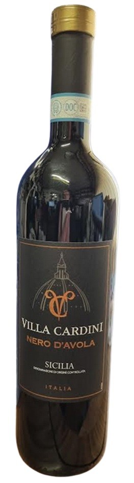 NERO D'AVOLA VILLA CARDINI SICILE 75CL 