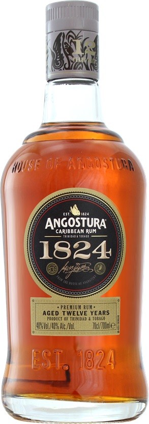 ANGOSTURA 1824 12 ANS RHUM TRINIDAD TOBAGO 70CL 40°