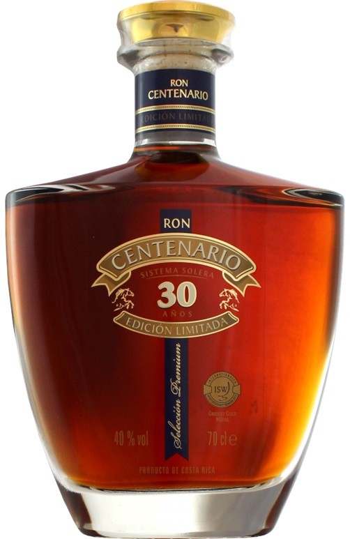 CENTENARIO 30 / SOLERA RHUM COSTA RICA 70 CL  40°