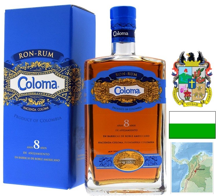 COLOMA 8 ANS RHUM COLOMBIE  70 CL 40°