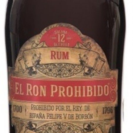EL RON PROHIBIDO 12 SOLERA RHUM MEXIQUE 70CL 40°