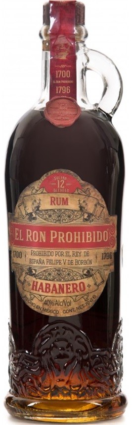 EL RON PROHIBIDO 12 SOLERA RHUM MEXIQUE 70CL 40°