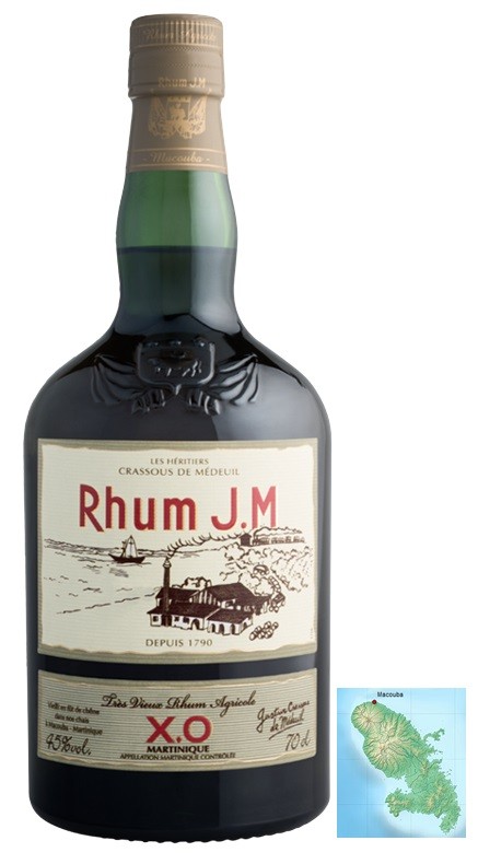 JM XO RHUM AGRICOLE MARTINIQUE AOP 70 CL  45°