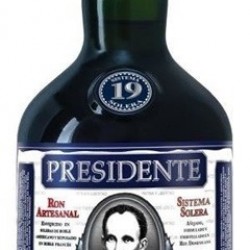 PRESIDENTE MARTI 19 SOLERA RHUM REP. DOMINICAINE 70 CL 40°