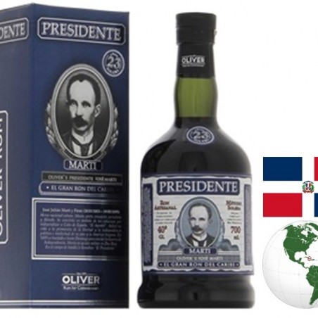 PRESIDENTE MARTI  23 SOLERA RHUM RÉP DOMINICAINE 70CL 40°