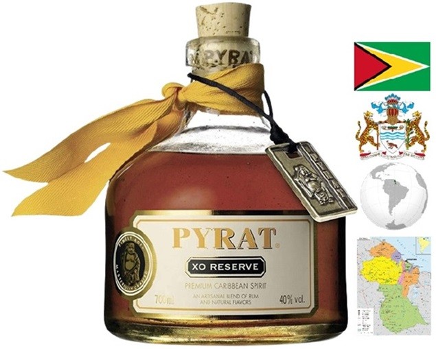 PYRAT XO RESERVE RHUM GUYANA/CARAÏBES ORIENTALE   70 CL 40°