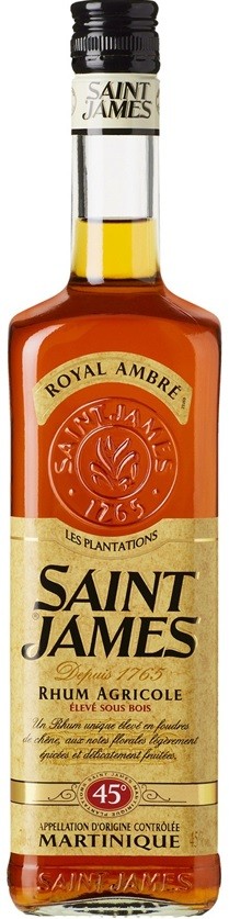 SAINT JAMES AMBRÉ RHUM AGRICOLE MARTINIQUE 70CL 45°