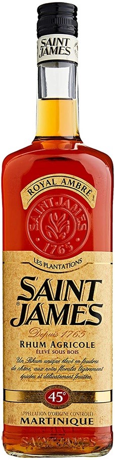 SAINT JAMES AMBRÉ RHUM AGRICOLE MARTINIQUE 100 CL  45°