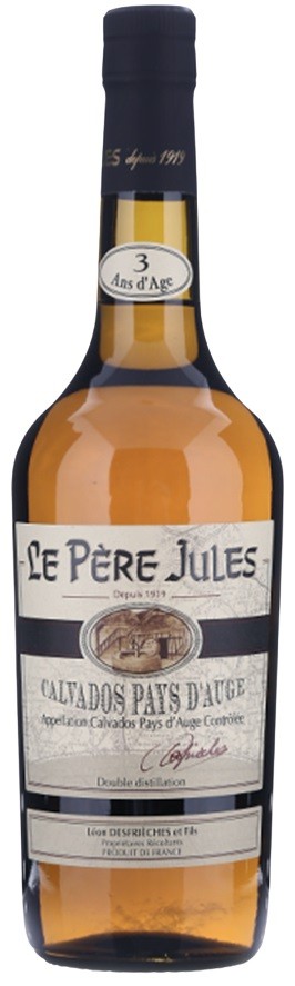 LE PERE JULES 3 ANS CALVADOS PAYS D'AUGE 70 CL  41°