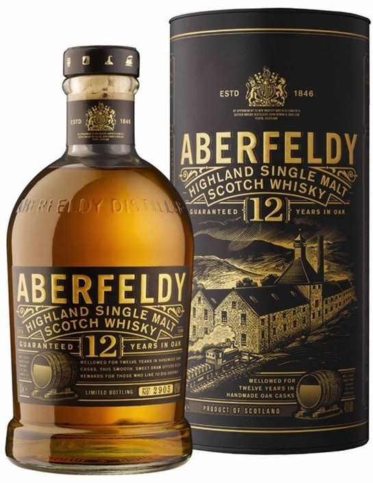 ABERFELDY 12 ANS SINGLE MALT WHISKY HIGHLANDS  70 CL 40°