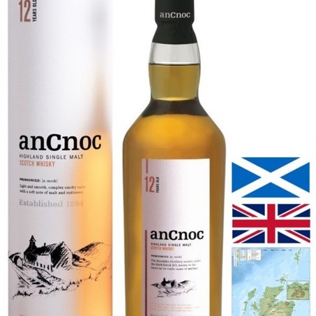 ANCNOC 12 ANS SINGLE MALT WHISKY HIGHLAND 70CL 40°