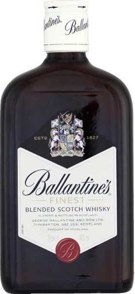 BALLANTINE'S FINEST 1/2 BLENDED WHISKY ECOSSE 35 C L 40°