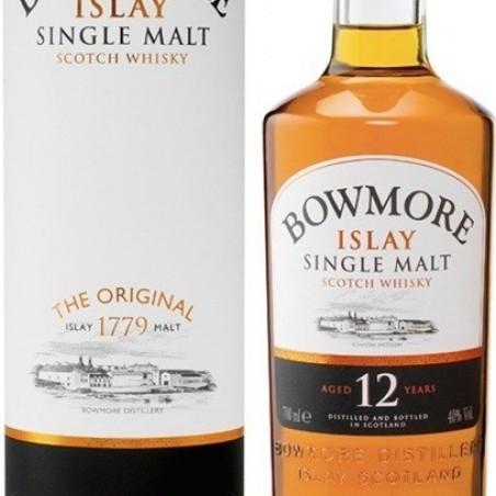 BOWMORE 12 ANS WHISKY SINGLE MALT ISLAY 70CL 40°