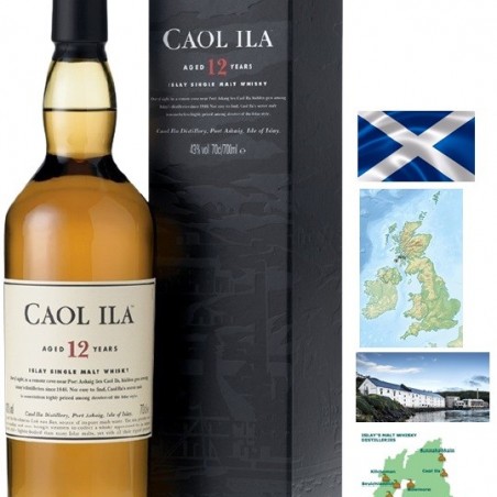 CAOL ILA 12 ANS SINGLE MALT ISLAY WHISKY  70 CL 43°