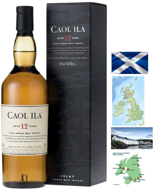 CAOL ILA 12 ANS SINGLE MALT ISLAY WHISKY  70 CL 43°