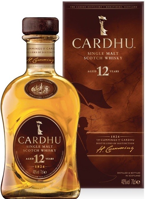 CARDHU 12 ANS WHISKY SINGLE MALT SPEYSIDE   70 CL  40°