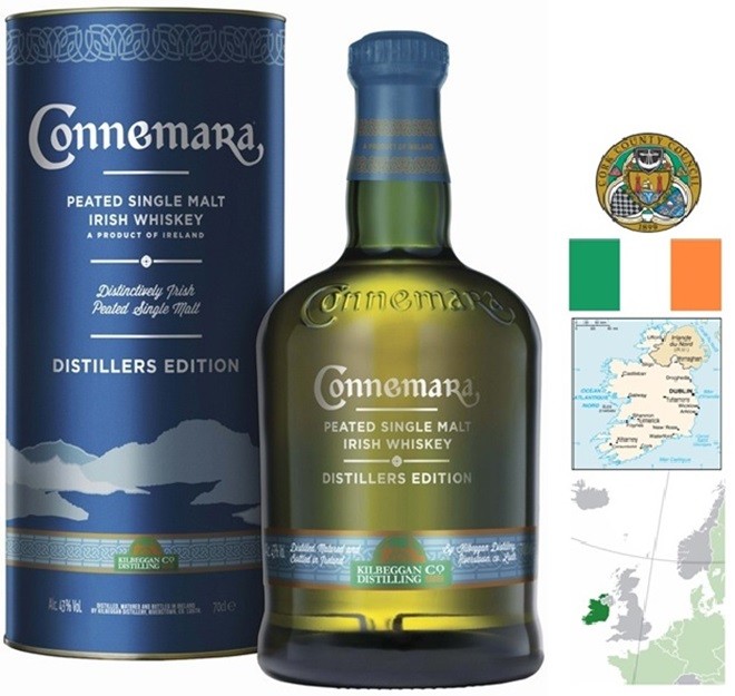 CONNEMARA DISTILLERS WHISKEY SINGLE MALT IRLANDE 70 CL 43°