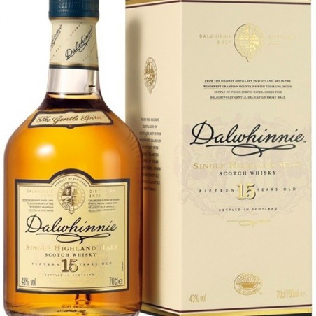 DALWHINNIE 15 ANS  WHISKY SINGLE MALT HIGHLANDS 70 CL 43°