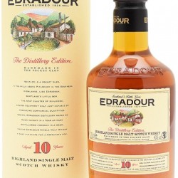 EDRADOUR 10 ANS SINGLE MALT WHISKY HIGHLAND  70CL 40°