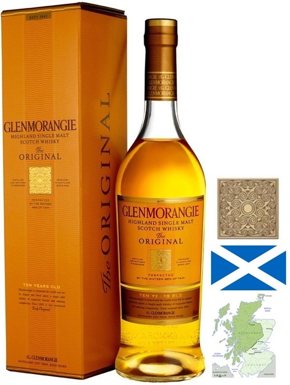 GLENMORANGIE 10 ANS SINGLE MALT WHISKY HIGHLANDS  70 CL 40°