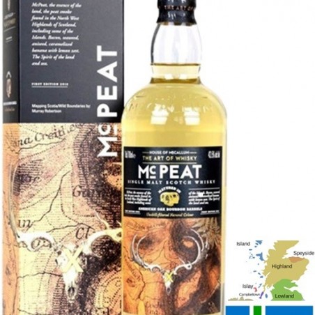 HOUSE OF MCCALLUM  MC PEAT HIGHLANDS SINGLE MALT 70 CL 43.5°