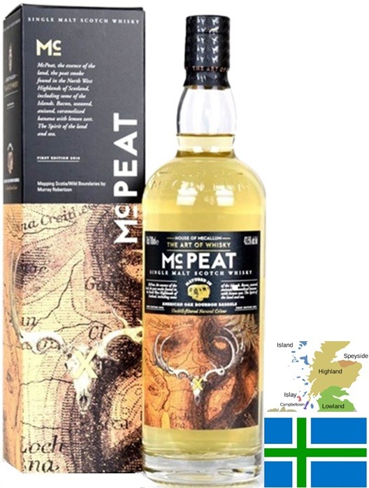 HOUSE OF MCCALLUM  MC PEAT HIGHLANDS SINGLE MALT 70 CL 43.5°