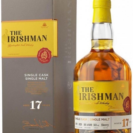 IRISHMAN 17 ANS SINGLE CASK IRLANDE 70 CL 56°