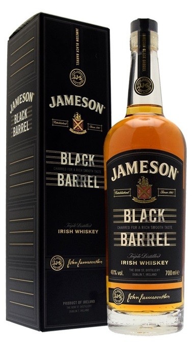 JAMESON BLACK BARREL BLENDED WHISKEY IRLANDE 70 CL  40°