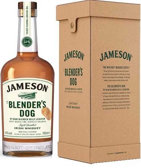 JAMESON BLENDER'S DOG BLENDED WHISKEY IRLANDE 70CL 43° 